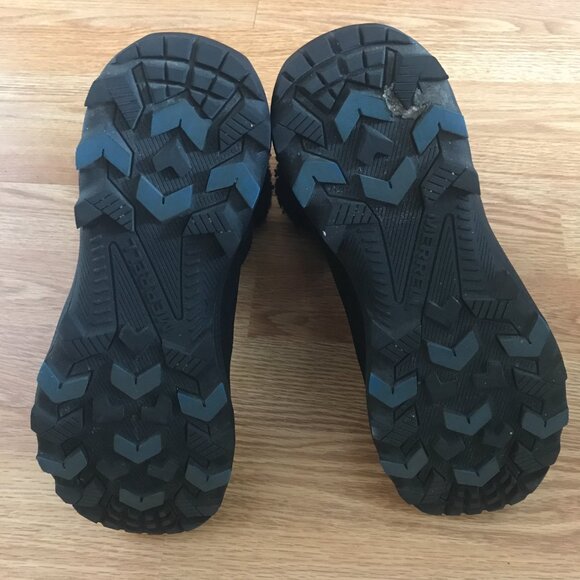 Merrell Icepack 2 Zip Polar Waterproof Snow Boot Black Suede Leather Size 9 - Picture 7 of 13